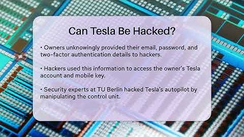 Can Tesla Be Hacked? - Talking Tech Trends