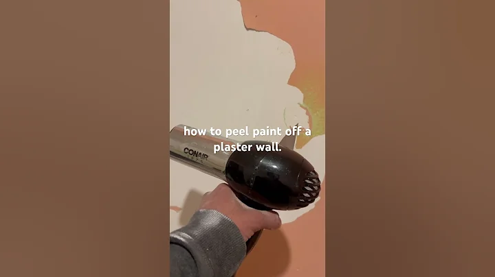 How to remove the paint from a plaster wall. #paint #plaster #removal