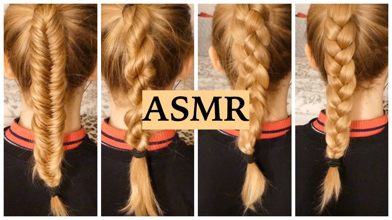 ASMR DIFFERENT TYPES OF BRAIDS (Relaxing Hair Styling, Hair Play & Hair Brushing Sounds For Sleep) ASMR DIFFERENT TYPES OF BRAIDS (Relaxing Hair Styling, Hair Play & Hair Brushing Sounds For Sleep)