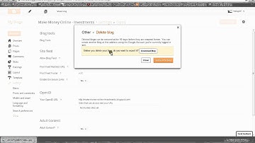 How To Delete Blogger Blog Using New Blogger