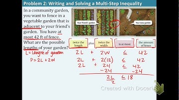 Algebra 1: 3.4: Solving Multi-Step Inequalities (Days 1 & 2 combined)