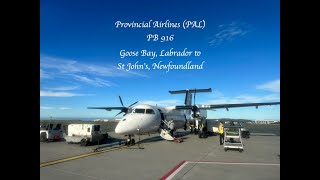Provincial Airlines (PAL) Flight PB 916  Goose Bay, Labrador to St John's, Newfoundland