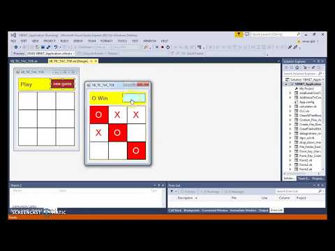 VB.Net TIC TAC TOE Full Tutorial