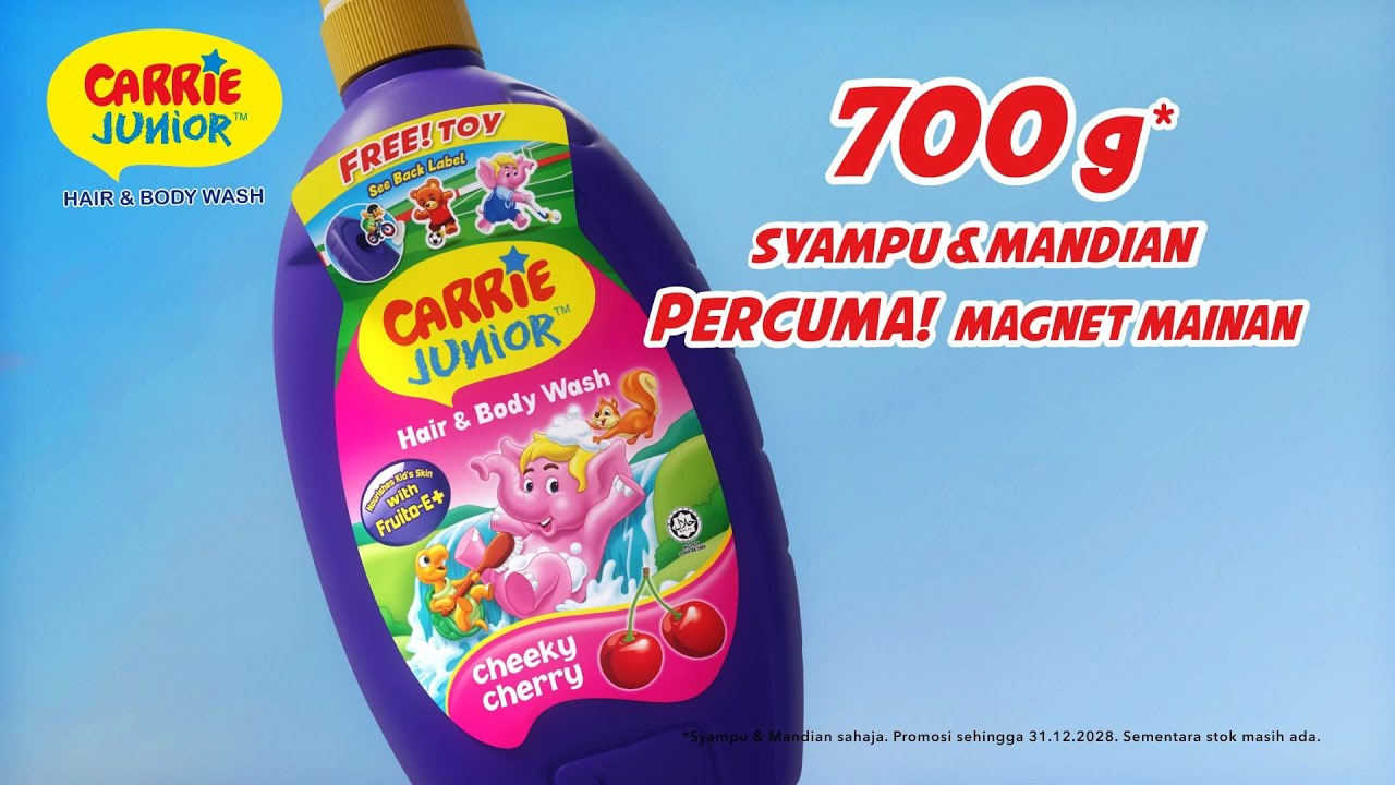 Carrie Junior Baby Hair & Body Wash Refill Pack - 500g - G. GRAPEBERRY