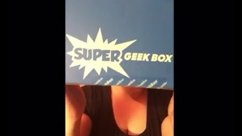 Super Geek Box Unboxing August 2016 "Colossal"