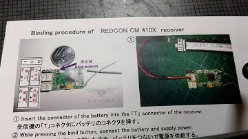 Binding procedure of REDCON  CM410X receiver