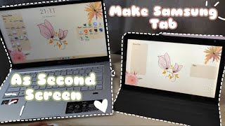 How to make your samsung tab as second screen | PC/Laptop Screen mirror/project to samsung tab