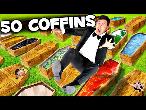 I Survived 50 Mystery Coffins in 50 Hours