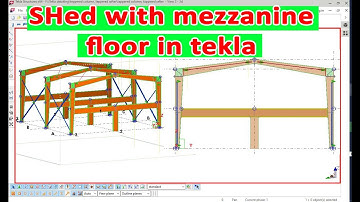How to create shed with mezzanine floor in tekla | Bangla tutorial