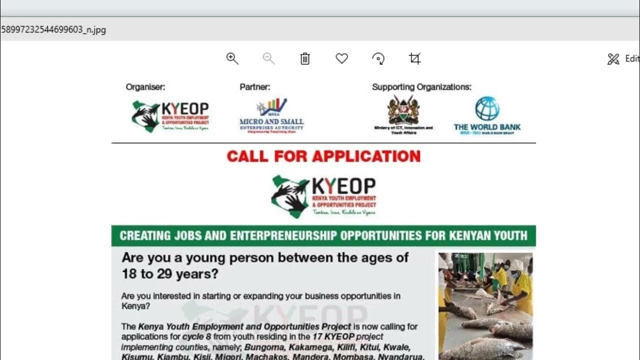 KYEOP 2022 May Application for Business Grants YouTube