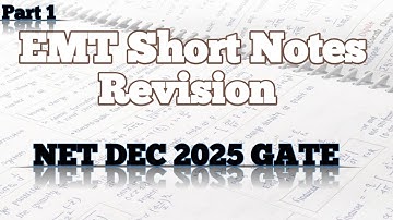 Deel 1 EMT Korte Notities (Wiskundige Hulpmiddelen)Net gate TIFR JEST