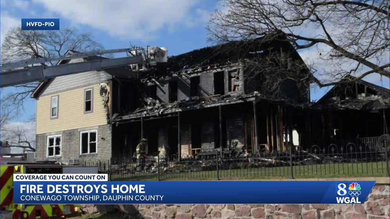 Crews battle Dauphin County house fire - YouTube
