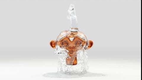 Slow motion fluid simulation - Blender