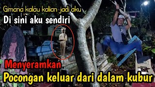 Mengerikanpocong Keluar Dari Dalam Kubur  Pendanakan Pocong Paling Jelas Dan Menyeramkan