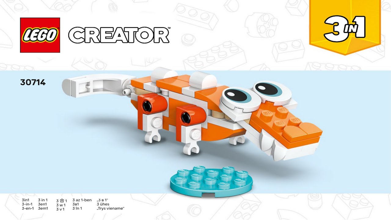 mi★ LEGO Instructions - Creator - 30714 - Orange Cat - 3 in 1 (Book 3