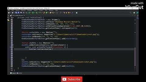 How to creat shutdown and restart button in java