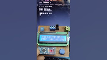Arduino Transistor Tester ( Serial Monitor Data ) #arduinoproject #transistortester