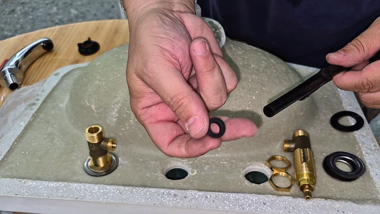 Como instalar vanitory completo. Instalacion Griferia lavatorio.