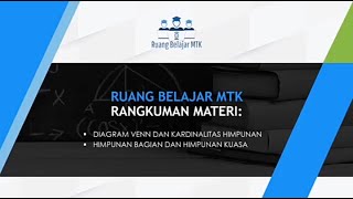 Rangkuman Materi Himpunan-2 I Ruang Belajar MTK