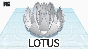 [1DAY_1CAD] LOTUS (Tinkercad : know-how / style / education) [STL data download]