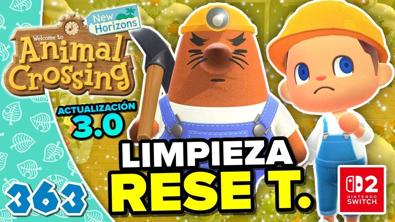 PRUEBO EL SERVICIO DE LIMPIEZA DE RESE T.! ANIMAL CROSSING NEW HORIZONS 