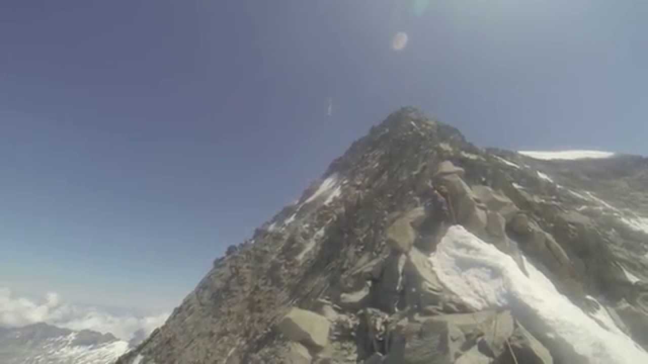 Helikopter über dem Westgrad des Großvenedigers