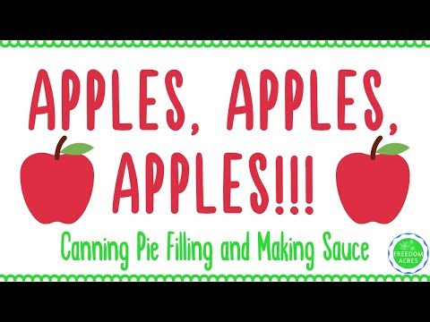 Apple Pie Filling and Apple Sauce