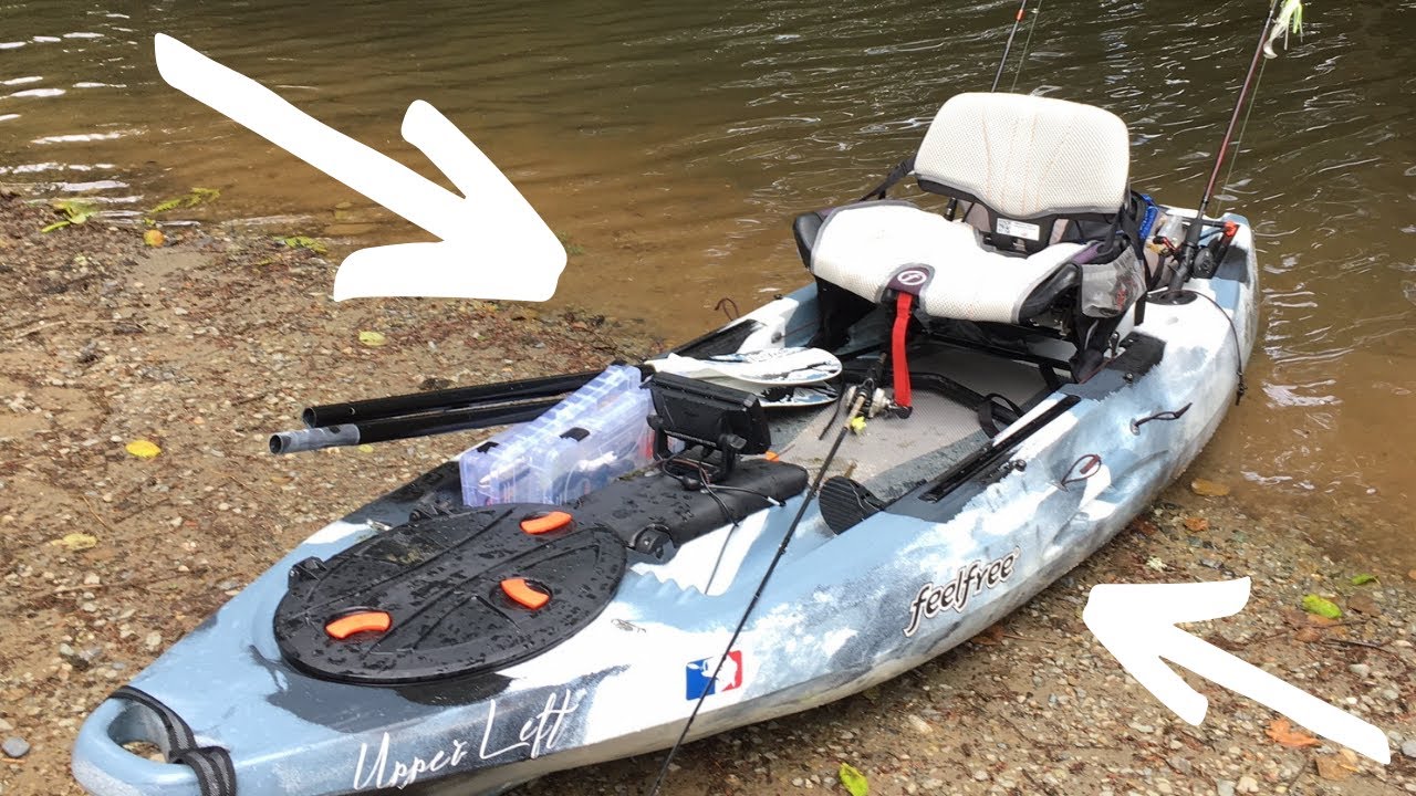 Tour of my Feel Free Lure 10 Kayak and Bass fishing