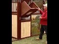 Horse Hay Feeder for the Stall with Tilt Out Design