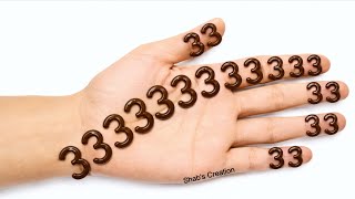 Front hand stylish mehndi design | Beautiful Mehandi design | Number mehndi trick | mehendi | Henna