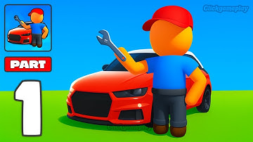 CarFactoriesTycoon Gameplay Walkthrough Part 1 - Tutorial Car Manufacturing Business (Android,iOS)