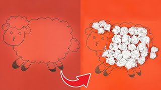 Spring Craft Sensory Play: Adorable Sheep Painting Activity for Fine Motor Skills