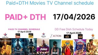 Dth Movie Tv Channel Schedule April 2026 Friday Schedule