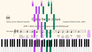 Glory Be To Jesus (Caswall), Sheet PDF