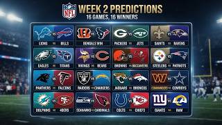 📱 NFL Week 2 Game Predictions