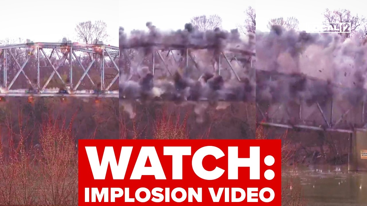 WATCH: Bridge blasted to finish demolition of Kentucky bridge