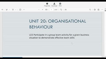 Pearson BTEC -Unit-Organisational Behaviour Management-Tutorial-(SK)