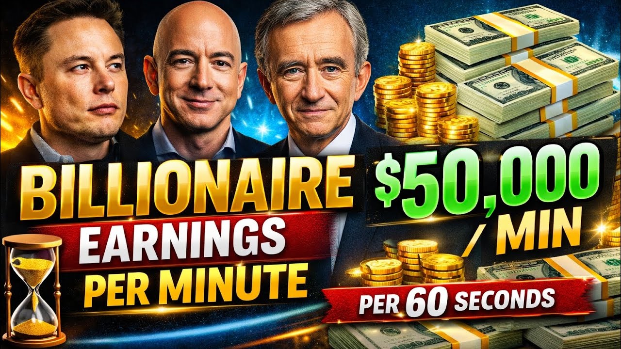 How Much Billionaires Make Every Minute 