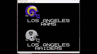 Tecmo Super Bowl Regular Season