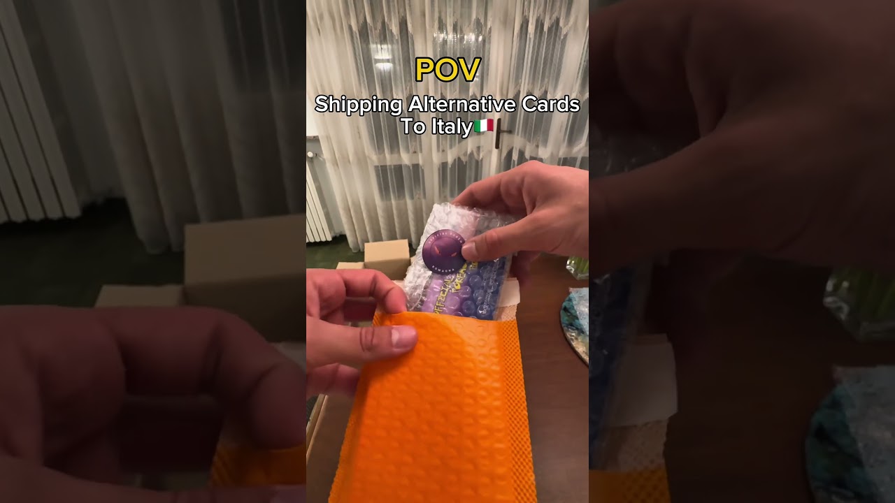 POV: Shipping Alternative Cards To Italy 