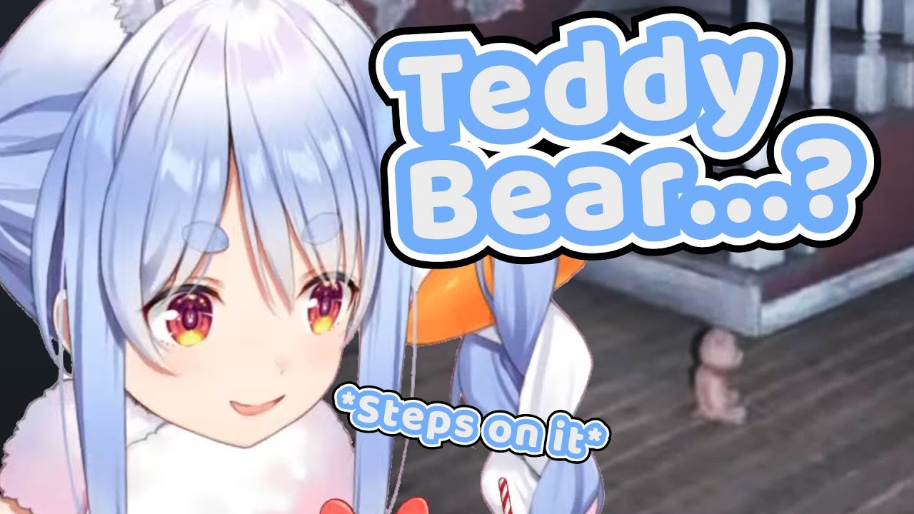 Pekora Steps on a Teddy Bear【Hololive | Usada Pekora】