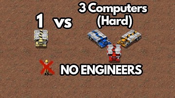 1 Nod vs 3 Hard AI - NO ENGINEERS, no airstrip (Command & Conquer Remastered)