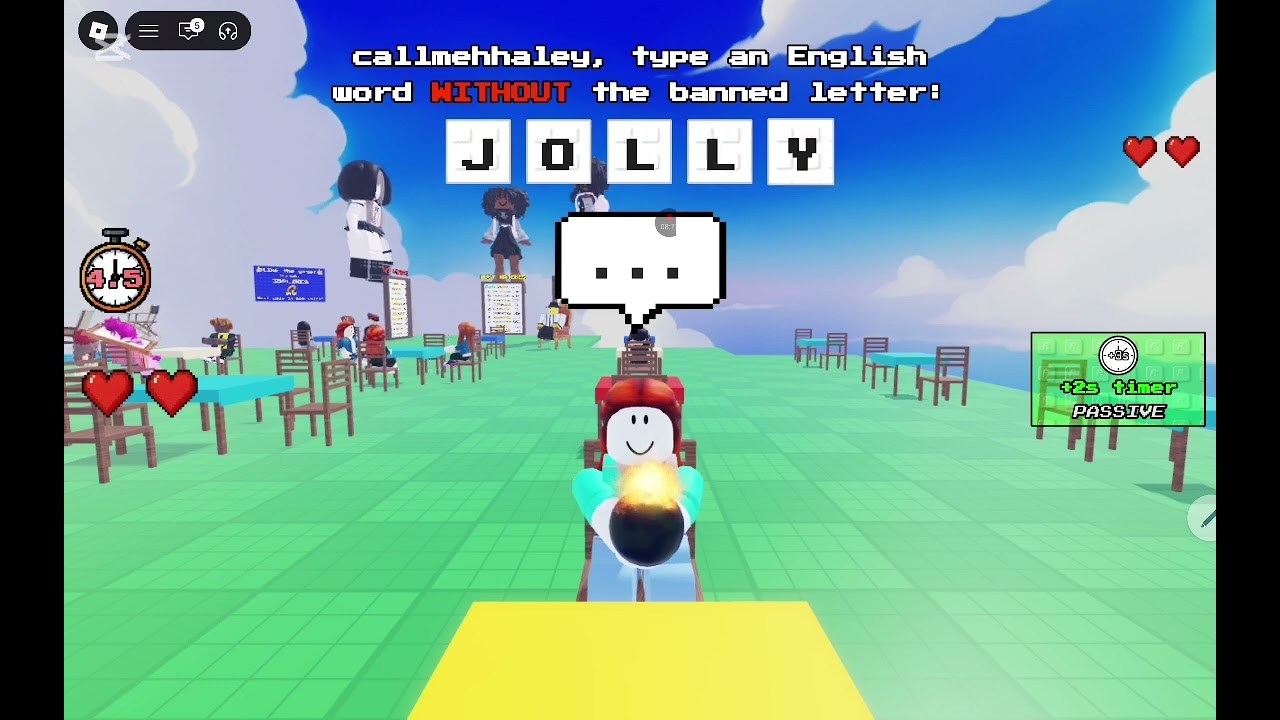 Playing English word game but with banned letters Rainbowbesties22 