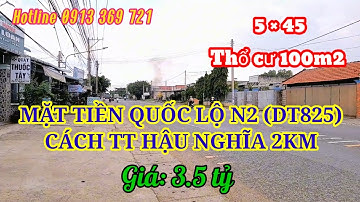CẦN BÁN GẤP (224M2 )MẶT TIỀN KINH DOANH QUỐC LỘ N2(DT825)TẠI ĐỨC HÒA.LONG AN. GIÁ 3.5 TỶ