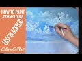 how to paint better stormy clouds for Beginning Artists