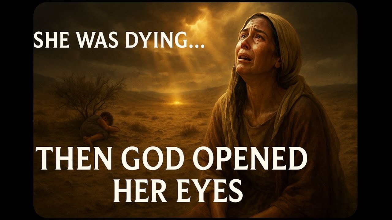 Hagar couldn’t see the well, until God opened her eyes