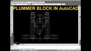 PLUMMER BLOCK IN AutoCAD