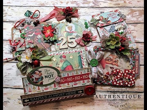 Authentique tinir Tag do presente do ornamento Titular Tutorial e share projeto