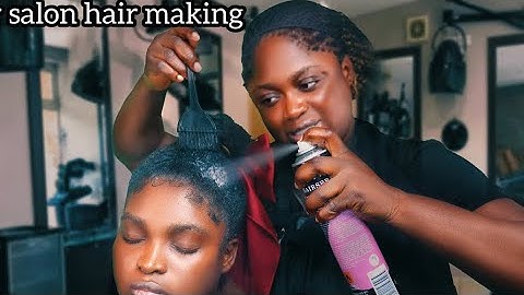 ASMR Hair Salon: Gel Application & Edge Laying, Ponytail Scalp Nitpicking, Braid loosening. ROLEPLAY