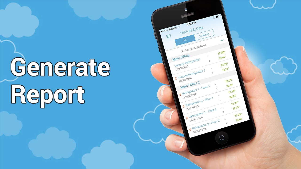Generate a report on your Smartphone
